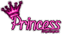 pink princess crown glitters