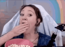 Luxiegames Eating Popcorn GIF - Luxiegames Eating Popcorn Eating My Feelings GIFs