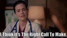 Chicago Med Natalie Manning GIF - Chicago Med Natalie Manning I Think Its The Right Call To Make GIFs
