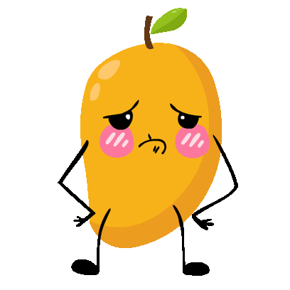 Mango Fruit Sticker - Mango Fruit Orange Stickers