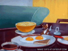 Cartoon Eating Breakfast GIFs | Tenor