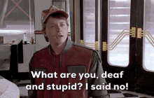 Back To The Future Marty Mcfly GIF - Back To The Future Marty Mcfly Are You Deaf GIFs