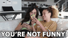 Youre Not Funny Throwing Phone GIF - Youre Not Funny Not Funny Throwing Phone GIFs