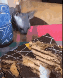 Cat Loves Cake Steal GIF - Cat Loves Cake Steal Food GIFs
