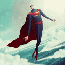 Superman Floating GIF - Superman Floating Illustration GIFs