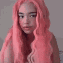 egirl pink cutie hair long