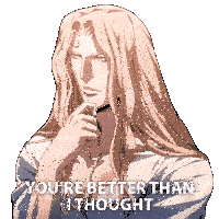 Youre Better Than I Thought Alucard Sticker - Youre Better Than I Thought Alucard Castlevania Stickers