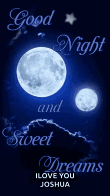 goodnight sweet dreams moon stars