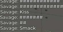 a list of savage hashtags including savage kiss savage smack and savage smack