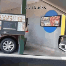 Starbucks Roller Skating Drops Drinks GIF - Starbucks Roller Skating Drops Drinks GIFs