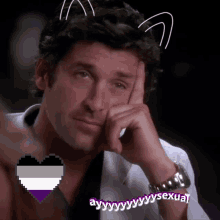 Asexual Derek Shepherd GIF - Asexual Derek Shepherd Pride GIFs