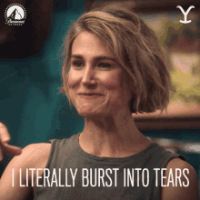 I Literally Burst Into Tears Jen Landon GIF - I Literally Burst Into Tears Jen Landon Teeter GIFs