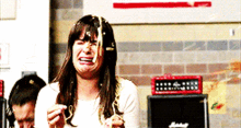 Glee Rachel Berry GIF - Glee Rachel Berry Food Fight GIFs