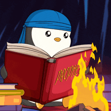 Book Penguin GIF