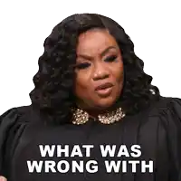 a woman says what was wrong with in a sticker