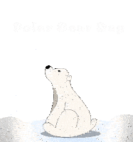Polar Bear Day February 27 Sticker