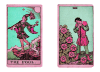 Tarot Cards The Fool Sticker