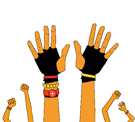 Hands Up フジロック Sticker - Hands Up フジロック ふじろっく Stickers