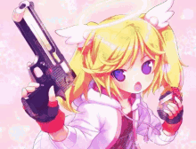 Rainbow Gun Loli Anime GIF - Rainbow Gun Loli Gun Anime GIFs