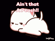 So Cute Peach GIF - So Cute Peach Lying Down GIFs