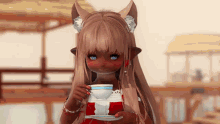 Lalafell Acuraxiv GIF - Lalafell Acuraxiv Sipping Tea GIFs
