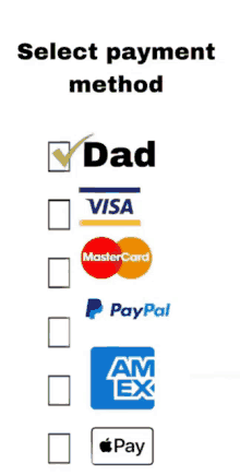 Select Payment Method Dad GIF