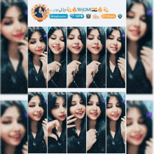 a collage of images of a woman with the name bhumi on the top right