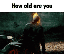 how old are you bad to the bone skull ghost rider meme