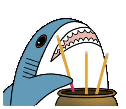 Shark Incense Sticker - Shark Incense 鯊鯊 Stickers