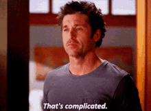 Greys Anatomy Derek Shepherd GIF - Greys Anatomy Derek Shepherd Thats Complicated GIFs
