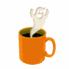 good morning coffee ghost scare