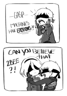 nie r automata can you believe that2bee machines have emotions