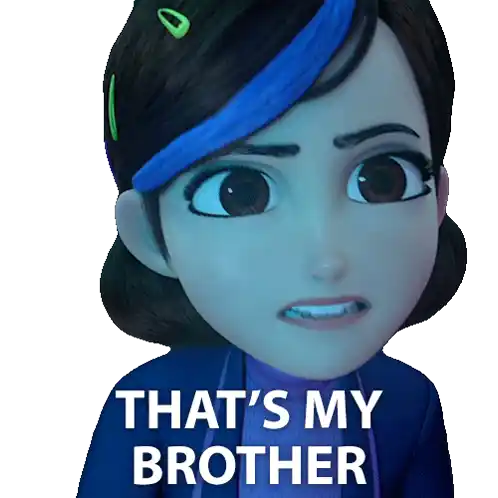 Thats My Brother Claire Nunez Sticker - Thats My Brother Claire Nunez Trollhunters Tales Of Arcadia Stickers