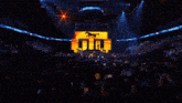 a wrestling ring with a sign that says hangman on it