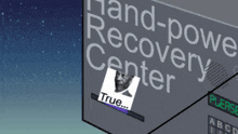 a sign that says hand-power recovery center
