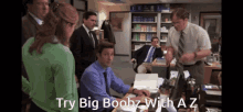 Big Boobz The Office GIF - Big Boobz The Office The Office Password GIFs