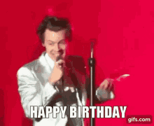Harry Styles Happy Birthday GIF - Harry Styles Happy Birthday Singing GIFs