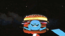 Joyful Burger Awog GIF - Joyful Burger Awog Amazing World Of Gumball GIFs