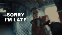 Sorry Im Late Margot Robbie GIF - Sorry Im Late Margot Robbie Harley Quinn GIFs