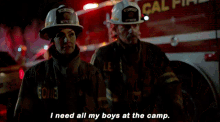 Fire Country Sharon Leone GIF - Fire Country Sharon Leone I Need All My Boys At The Camp GIFs