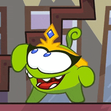 Waving Om Nelle GIF - Waving Om Nelle Cut The Rope GIFs