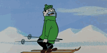 Huckleberry Hound Skiing GIF - Huckleberry Hound Skiing GIFs