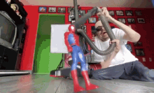 vacuum ricky berwick spiderman vs doc ock ricky berwick vlog spiderman figure