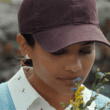 Smelling The Flowers Jackie Howard GIF - Smelling The Flowers Jackie Howard My Life With The Walter Boys GIFs