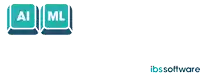 a logo for hackathon ibs software with a keyboard icon