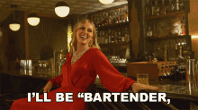 Ill Be Bartender Fill Up My Empty Glass Catie Offerman GIF - Ill Be Bartender Fill Up My Empty Glass Catie Offerman Til I See You Again Song GIFs