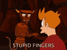 Futurama Stupid Fingers GIF