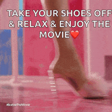 Removing My Shoes Barbie Movie GIF