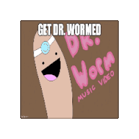 Docter Worm Sticker