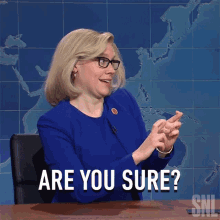 are you sure liz cheney saturday night live are you certain are you positive